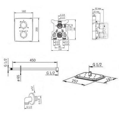 Будкрам купить Душевая система Oras Optima 7139 Душевая система Oras Optima 7139 2