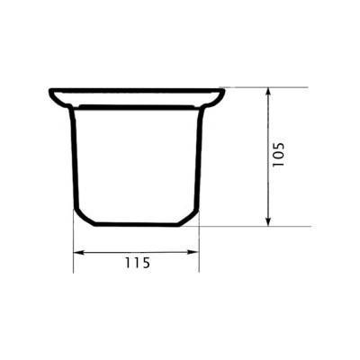 Будкрам купить Колба для туалетного ершика Potato P205 Колба для туалетного ершика Potato P205 2