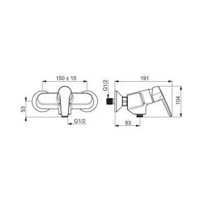 Будкрам купить Смеситель для душа Oras Saga 3960Y Смеситель для душа Oras Saga 3960Y 2