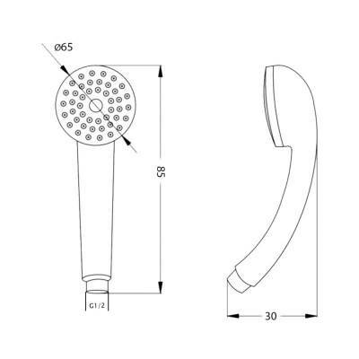 Будкрам купить Лейка для ручного душа Potato P04-7 Лейка для ручного душа Potato P04-7 2