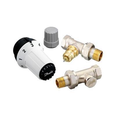 Будкрам купить Комплект термостатический Danfoss RAS-C+RA-FN+RLV-S 1/2" для радиатора прямой (013G5254)