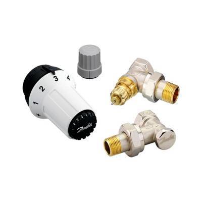Будкрам купить Комплект термостатический Danfoss RAS-C+RA-NF+RLV-S 1/2" для радиатора угловой (013G5253)