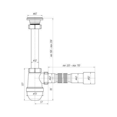 Будкрам купити Сифон для раковини ANI Plast С1015 Сифон для раковини ANI Plast С1015 2