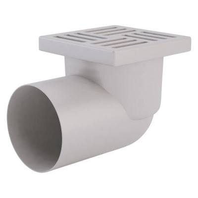 Будкрам купить Трап ANI Plast TA1110 горизонтальный с пластиковой решеткой 150х150