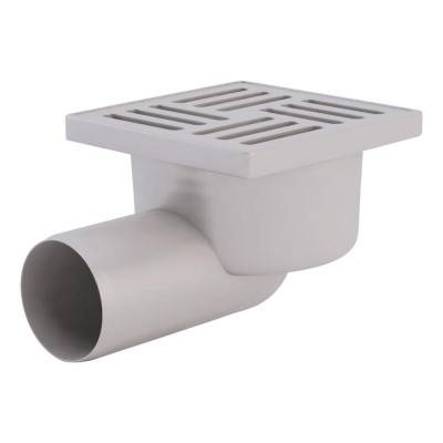 Будкрам купить Трап ANI Plast TA5104 горизонтальный с пластиковой решеткой 100х100