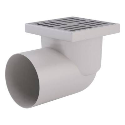 Будкрам купить Трап ANI Plast TA1112 горизонтальный с нержавеющей решеткой 150х150