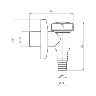 Будкрам купити Сифон для пральної машини ANI Plast М500 Сифон для пральної машини ANI Plast М500 2