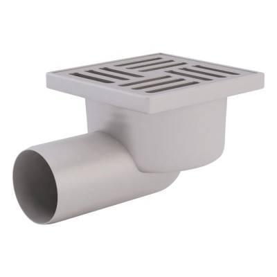 Будкрам купить Трап ANI Plast TA5102 горизонтальный с нержавеющей решеткой 100x100