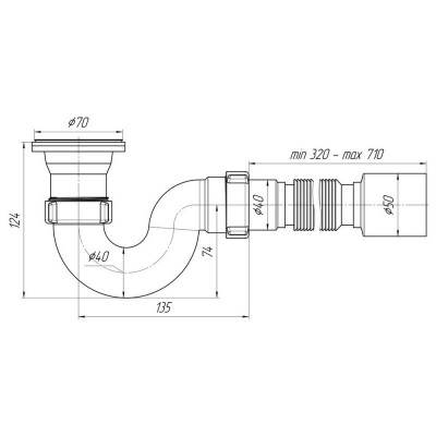 Будкрам купити Сифон для душового піддону ANI Plast Е115-Е116 Сифон для душового піддону ANI Plast Е115-Е116 2