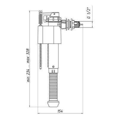Будкрам купити Наповнювальний механізм для унітазу ANI Plast WC5010 Наповнювальний механізм для унітазу ANI Plast WC5010 2