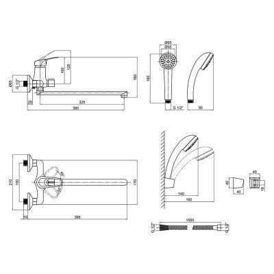 Будкрам купить Смеситель для ванны Lidz (CRM)-16 37 005 00 New Смеситель для ванны Lidz (CRM)-16 37 005 00 New 2