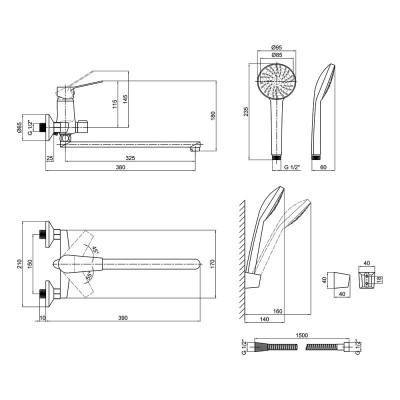 Будкрам купить Смеситель для ванны Lidz (CRM)-20 38 005 10 New Смеситель для ванны Lidz (CRM)-20 38 005 10 New 2