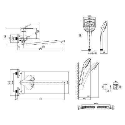 Будкрам купить Смеситель для ванны Lidz (CRM)-15 36 005 00 New Смеситель для ванны Lidz (CRM)-15 36 005 00 New 2