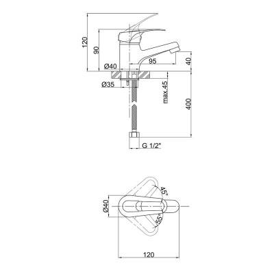 Будкрам купить Смеситель для раковины Lidz (CRM)-16 37 001 00 Смеситель для раковины Lidz (CRM)-16 37 001 00 2