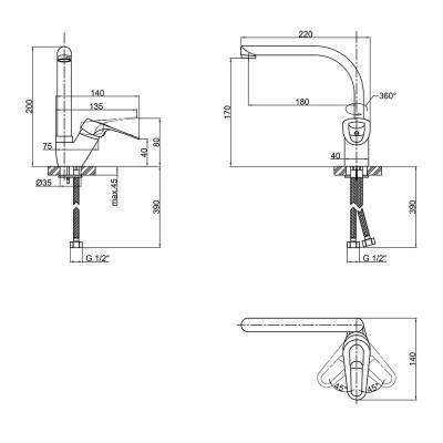 Будкрам купить Смеситель для кухни Lidz (CRM)-16 37 007 06 Смеситель для кухни Lidz (CRM)-16 37 007 06 2