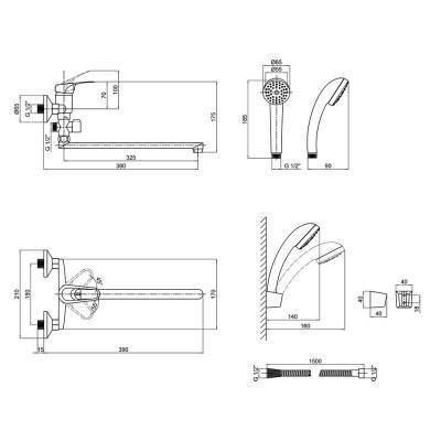 Будкрам купить Смеситель для ванны Lidz (CRM)-16 37 005 02 Смеситель для ванны Lidz (CRM)-16 37 005 02 2