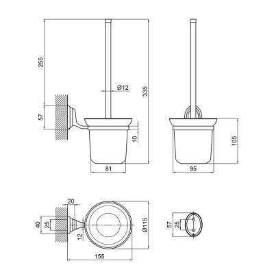 Будкрам купить Ершик для унитаза Lidz (CRG)-113.05.01 Ершик для унитаза Lidz (CRG)-113.05.01 2
