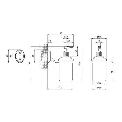 Будкрам купить Дозатор для жидкого мыла Lidz (CRG)-113.02.02 Дозатор для жидкого мыла Lidz (CRG)-113.02.02 2
