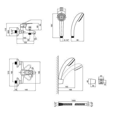 Будкрам купить Смеситель для ванны Lidz (CRM)-16 37 006 01 Смеситель для ванны Lidz (CRM)-16 37 006 01 2