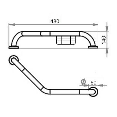 Будкрам купить Поручень для ванны Lidz (CRM)-121.03.03 Поручень для ванны Lidz (CRM)-121.03.03 2
