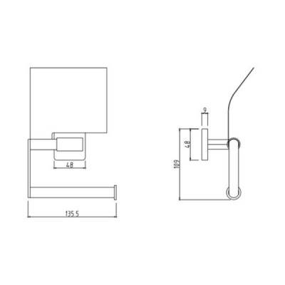 Будкрам купити Тримач для туалетного паперу Lidz (CRM)-121.04.01 Тримач для туалетного паперу Lidz (CRM)-121.04.01 2