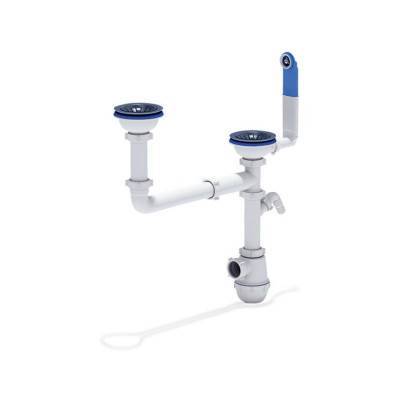 Будкрам купити Сифон для кухонного миття ANI Plast D6115S різнорівневий