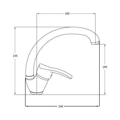 Будкрам купить Смеситель для кухни Lidz (NKS)-20 38 008 03 Смеситель для кухни Lidz (NKS)-20 38 008 03 2