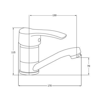 Будкрам купить Смеситель для кухни Lidz (CRM)-20 38 002 01 Смеситель для кухни Lidz (CRM)-20 38 002 01 2