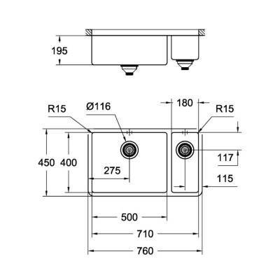 Будкрам купити Кухонна мийка Grohe Sink K700U 31575SD0 Кухонна мийка Grohe Sink K700U 31575SD0 2