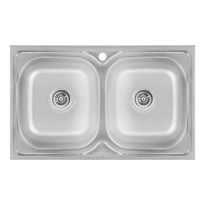 Будкрам купить Кухонная мойка Lidz 5080 Satin 0,8 мм (LIDZ5080SAT8)