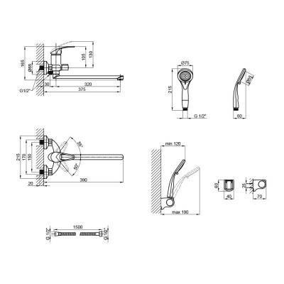 Будкрам купить Смеситель для ванны Lidz (CRM) Premiera 41 005A-1 New Смеситель для ванны Lidz (CRM) Premiera 41 005A-1 New 2
