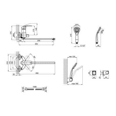 Будкрам купить Смеситель для ванны Lidz (CRM) Mars 81 005E-1 New Смеситель для ванны Lidz (CRM) Mars 81 005E-1 New 2