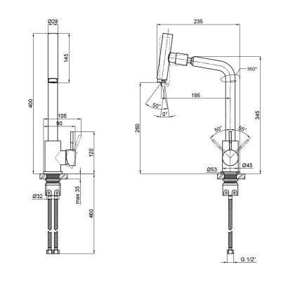 Будкрам купить Смеситель для кухни Lidz (NKS) 12 32 015F-10 Смеситель для кухни Lidz (NKS) 12 32 015F-10 2