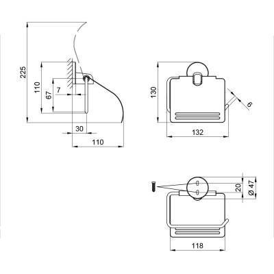 Будкрам купить Держатель для туалетной бумаги Lidz (CRM)-115.03.01 Держатель для туалетной бумаги Lidz (CRM)-115.03.01 2