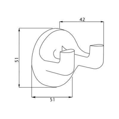 Будкрам купити Гачок Lidz (CRM)-115.06.02 Гачок Lidz (CRM)-115.06.02 2