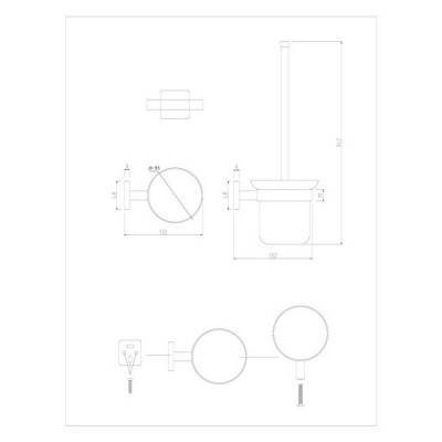 Будкрам купить Ершик для унитаза Lidz (CRG)-116.05.01 Ершик для унитаза Lidz (CRG)-116.05.01 2