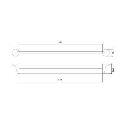 Будкрам купить Полотенцедержатель Lidz (CRM)-115.01.03 Полотенцедержатель Lidz (CRM)-115.01.03 2