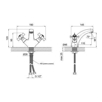 Будкрам купить Смеситель для раковины Lidz (CRM) 31 22 161 00 Смеситель для раковины Lidz (CRM) 31 22 161 00 2