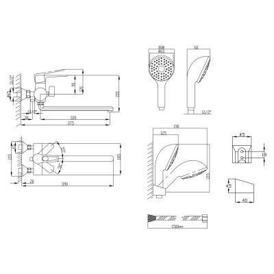 Будкрам купить Смеситель для ванны Lidz (CRM) 18 47 005 07 New Смеситель для ванны Lidz (CRM) 18 47 005 07 New 2