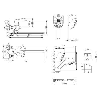 Будкрам купить Смеситель для ванны Lidz (CRM) 18 47 005 03 New Смеситель для ванны Lidz (CRM) 18 47 005 03 New 2