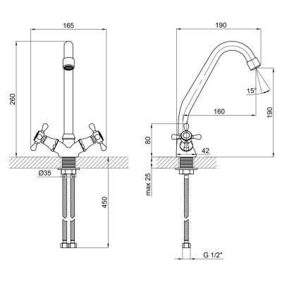Будкрам купить Смеситель для кухни Lidz (CRM) Mayfair 16 272FK-1 Смеситель для кухни Lidz (CRM) Mayfair 16 272FK-1 2