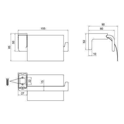 Будкрам купить Держатель для туалетной бумаги Lidz (CRM) 123.03.01 Держатель для туалетной бумаги Lidz (CRM) 123.03.01 2