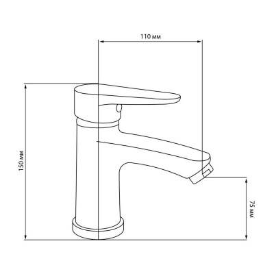 Будкрам купить Смеситель для раковины GF (NKS)S-01-001F Смеситель для раковины GF (NKS)S-01-001F 2