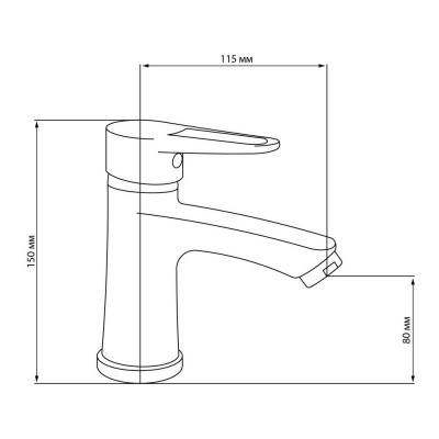 Будкрам купить Смеситель для раковины GF (CRM)S-02-001F Смеситель для раковины GF (CRM)S-02-001F 2
