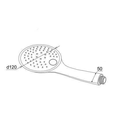 Будкрам купить Лейка для ручного душа GF (CRM)-SH-119 Лейка для ручного душа GF (CRM)-SH-119 2