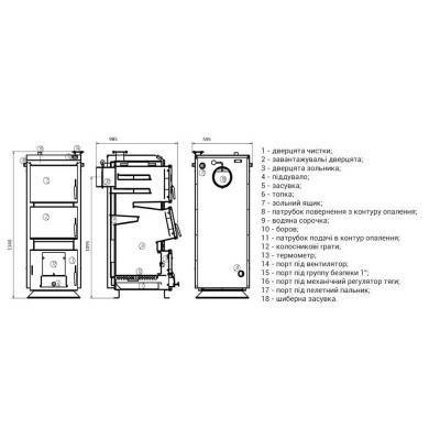 Будкрам купити Котел твердопаливний Thermo Alliance Vulcan SF 35 Котел твердопаливний Thermo Alliance Vulcan SF 35 2