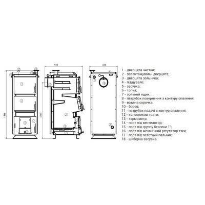Будкрам купити Котел твердопаливний Thermo Alliance Vulcan SF 40 Котел твердопаливний Thermo Alliance Vulcan SF 40 2