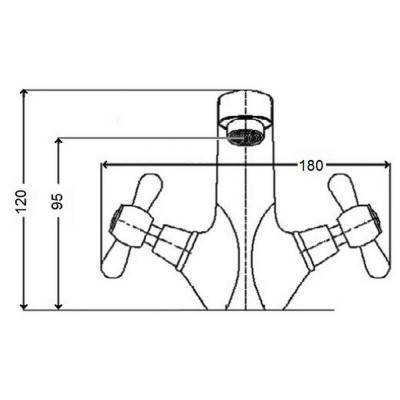 Будкрам купить Смеситель для раковины GF (CRM)S-22-161F Смеситель для раковины GF (CRM)S-22-161F 2