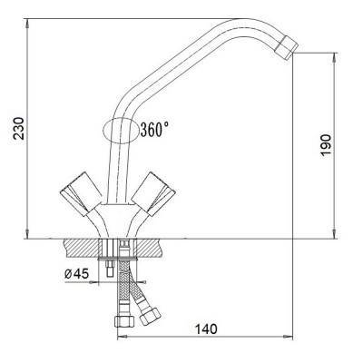 Будкрам купить Смеситель для кухни GF (CRM)S-24-271 Смеситель для кухни GF (CRM)S-24-271 2