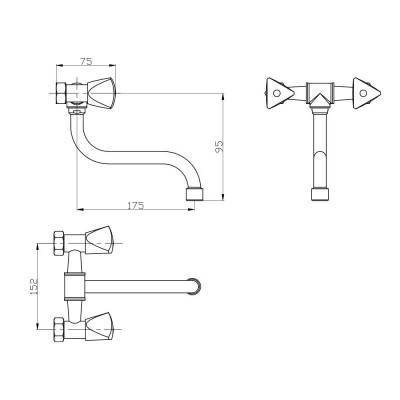 Будкрам купить Смеситель для кухни GF (CRM)S-24-361S Смеситель для кухни GF (CRM)S-24-361S 2